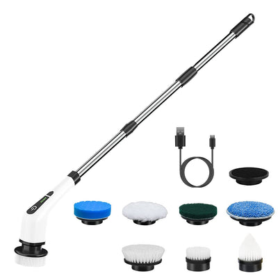 Cordless Electric Spin Scrubber with Extendable Handle
