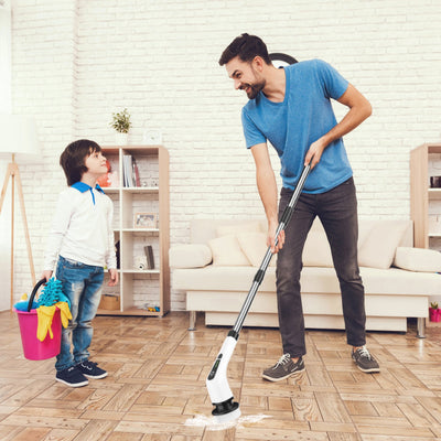 Electric grout and tile cleaning brush cordless